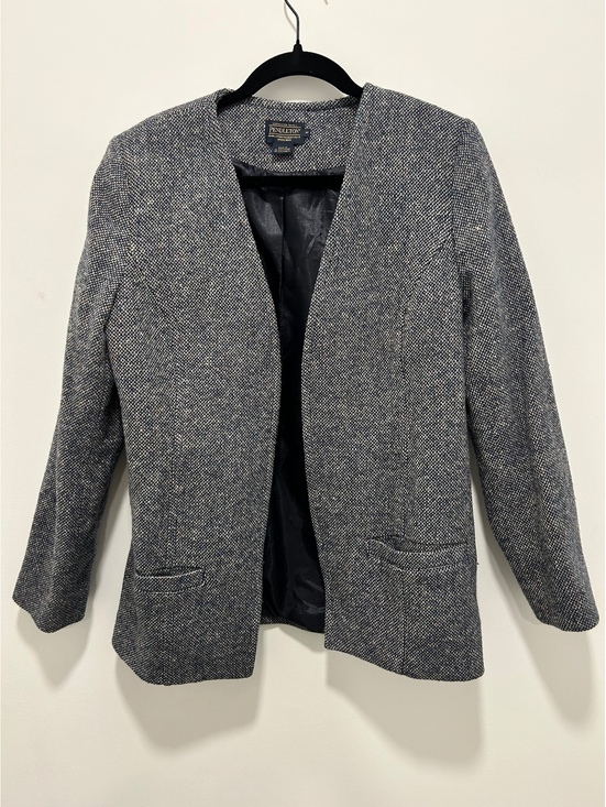 Pendleton Jackets & Blazers - Pendleton Women's Wool Blend Open Front Blazer Jacket